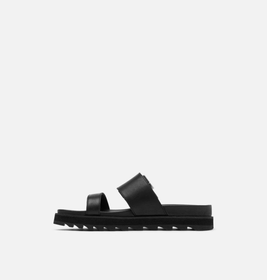 Women's Roaming Buckle Slide Sandal Sorel Australia Black