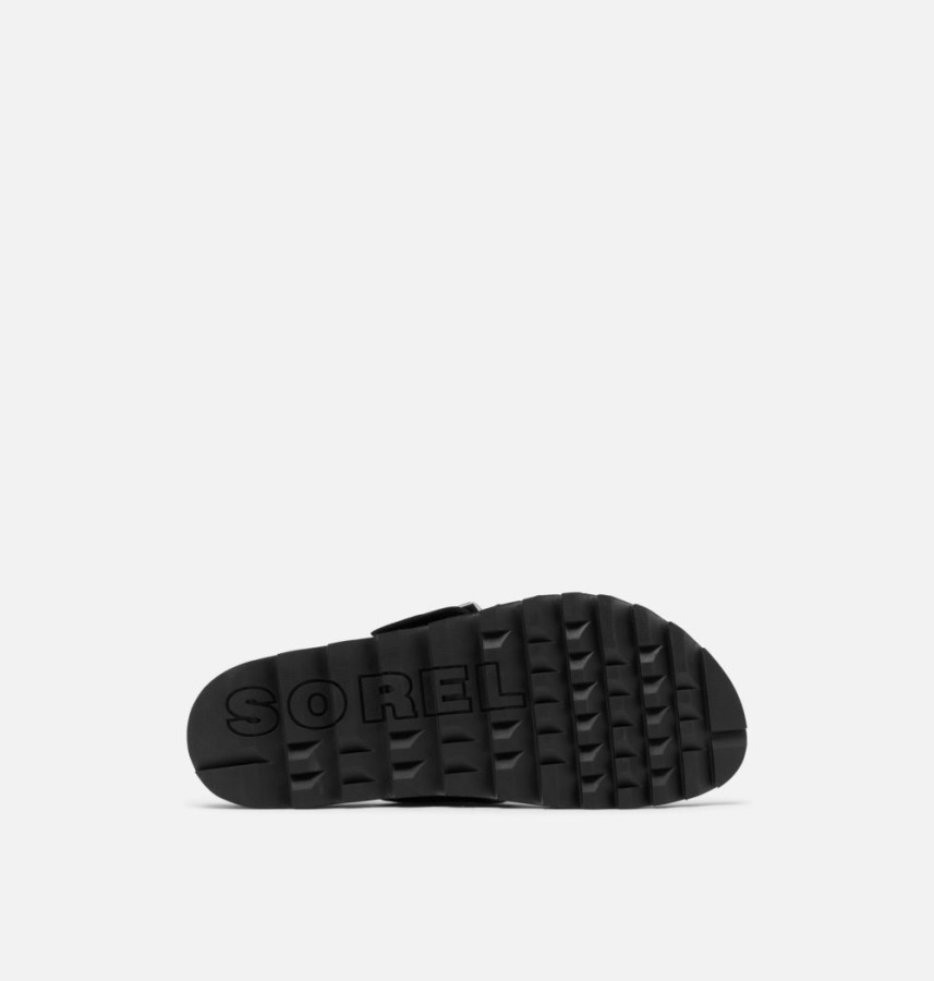 Women's Roaming Buckle Slide Sandal Sorel Australia Black