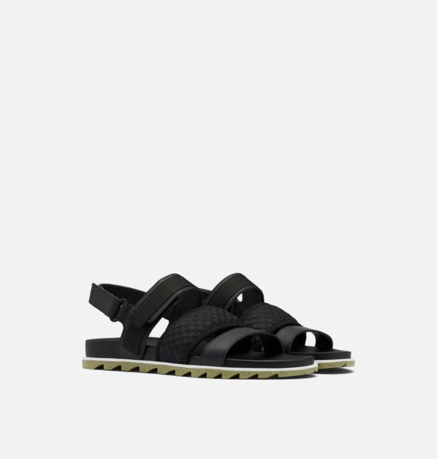 Women's Roaming Decon Slingback Sandal Black-Olive Shade Sorel Australia
