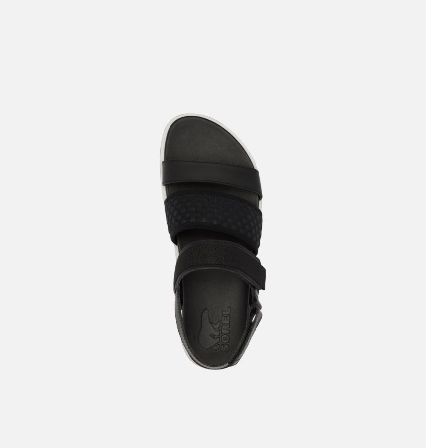 Women's Roaming Decon Slingback Sandal Black-Olive Shade Sorel Australia