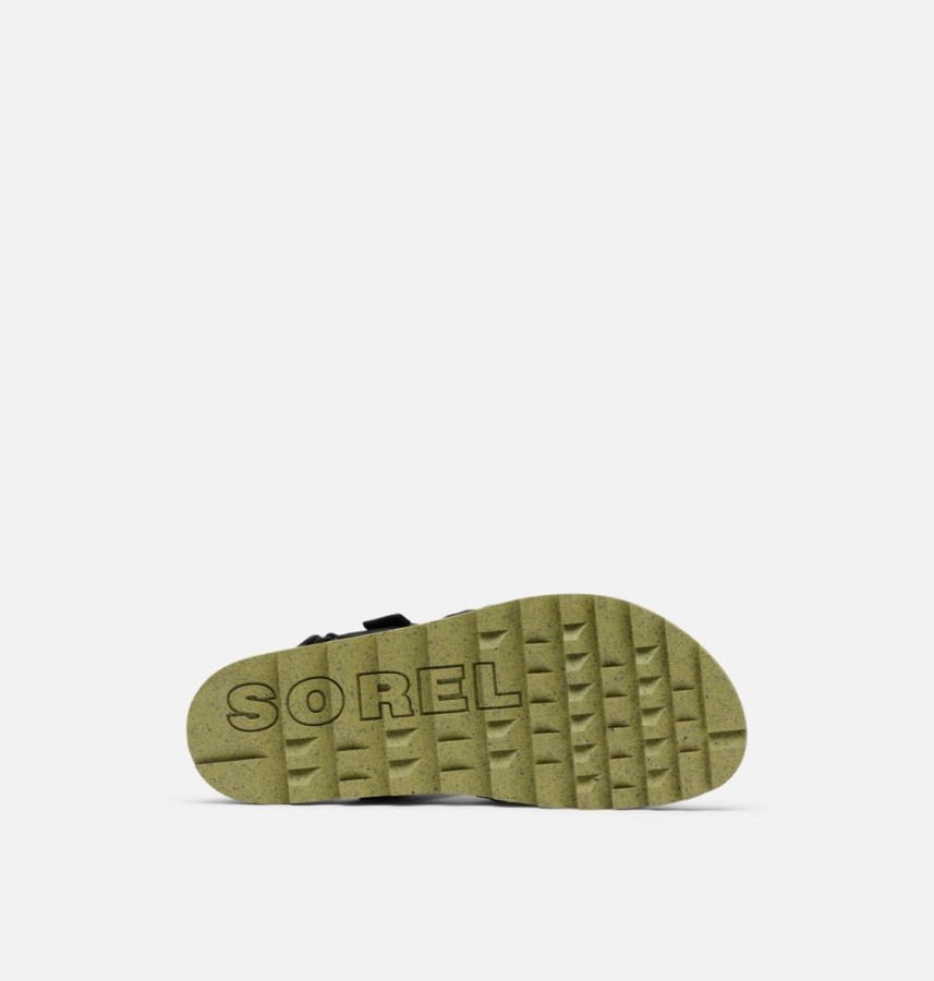 Women's Roaming Decon Slingback Sandal Black-Olive Shade Sorel Australia