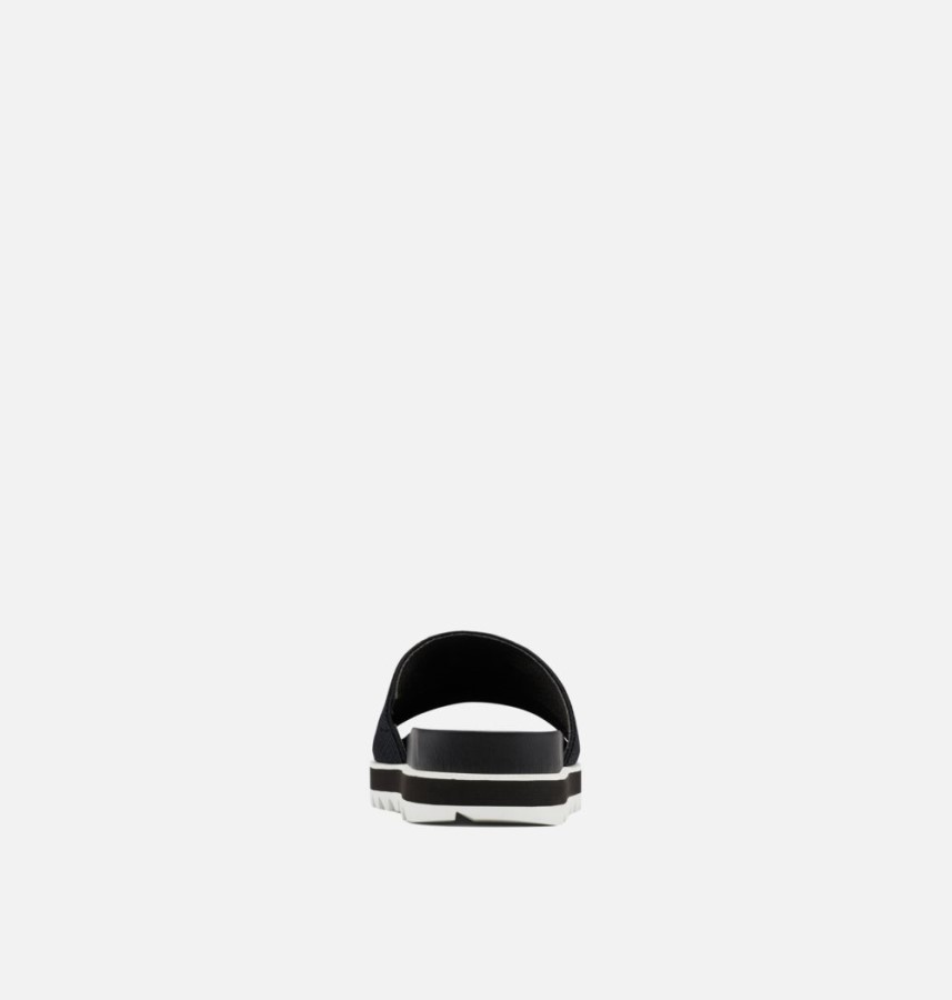 Women's Roaming Easy Slide Sandal Black-Sea Salt Sorel Australia