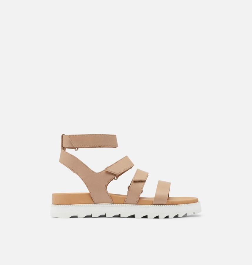 Women's Roaming Multi Strap Sandal Honest Beige Sorel Australia