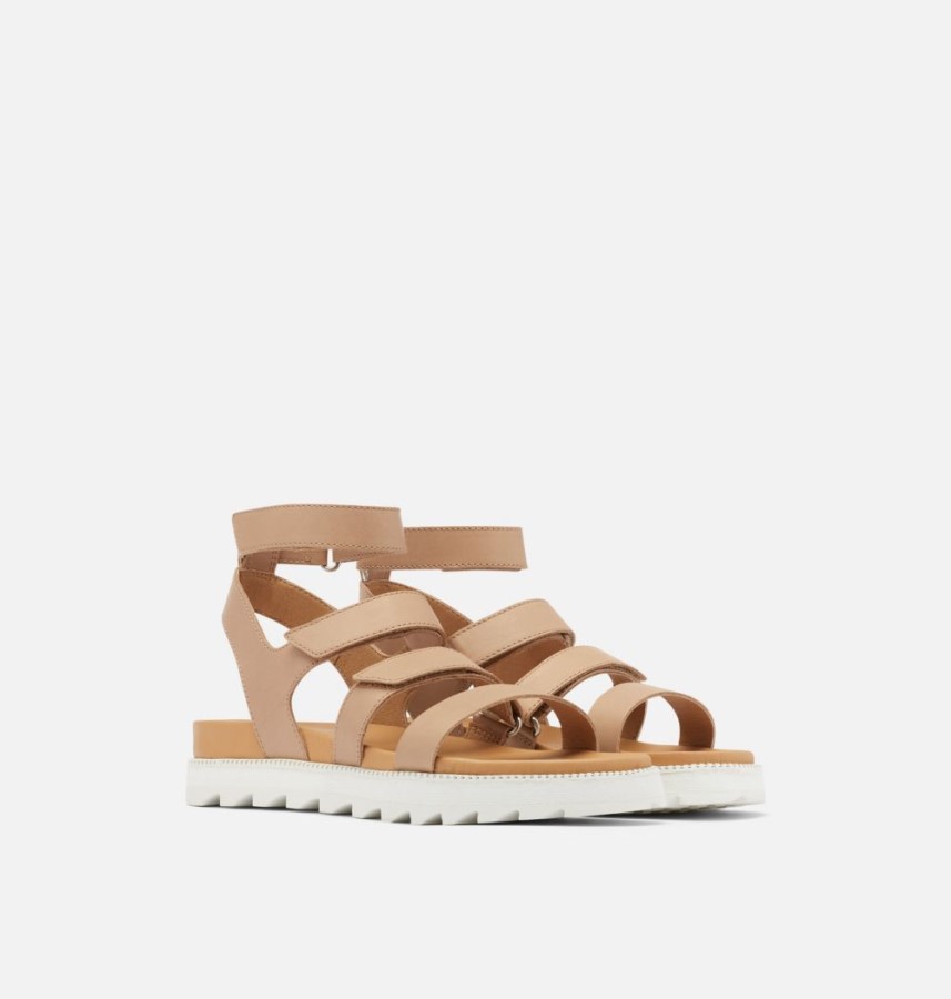 Women's Roaming Multi Strap Sandal Sorel Australia Honest Beige