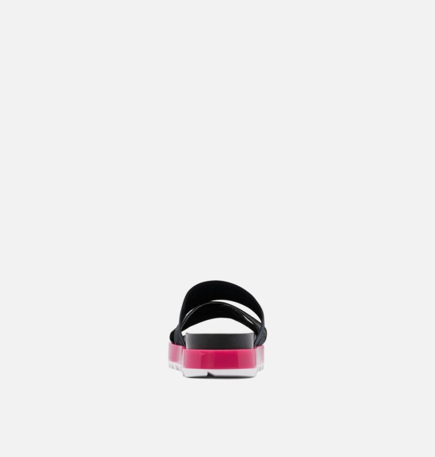 Women's Roaming Sport Slide Sandal Sorel Australia Black-Punch Pink
