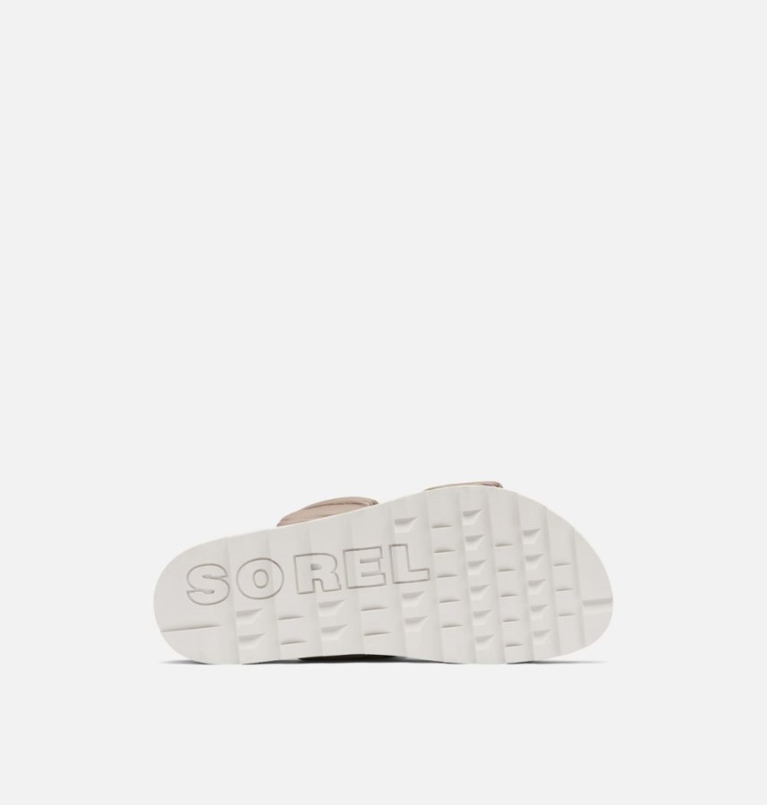 Women's Roaming Two Strap Slide Sandal Omega Taupe-Chalk Sorel Australia