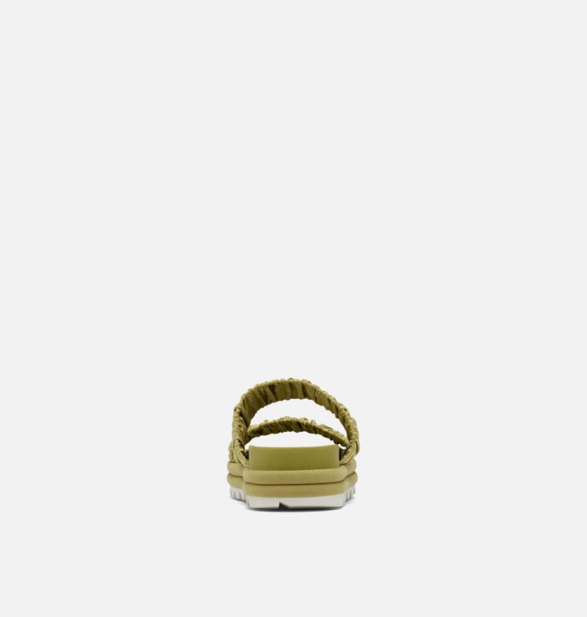 Women's Roaming Two Strap Slide Sandal Sorel Australia Olive Shade-Chalk