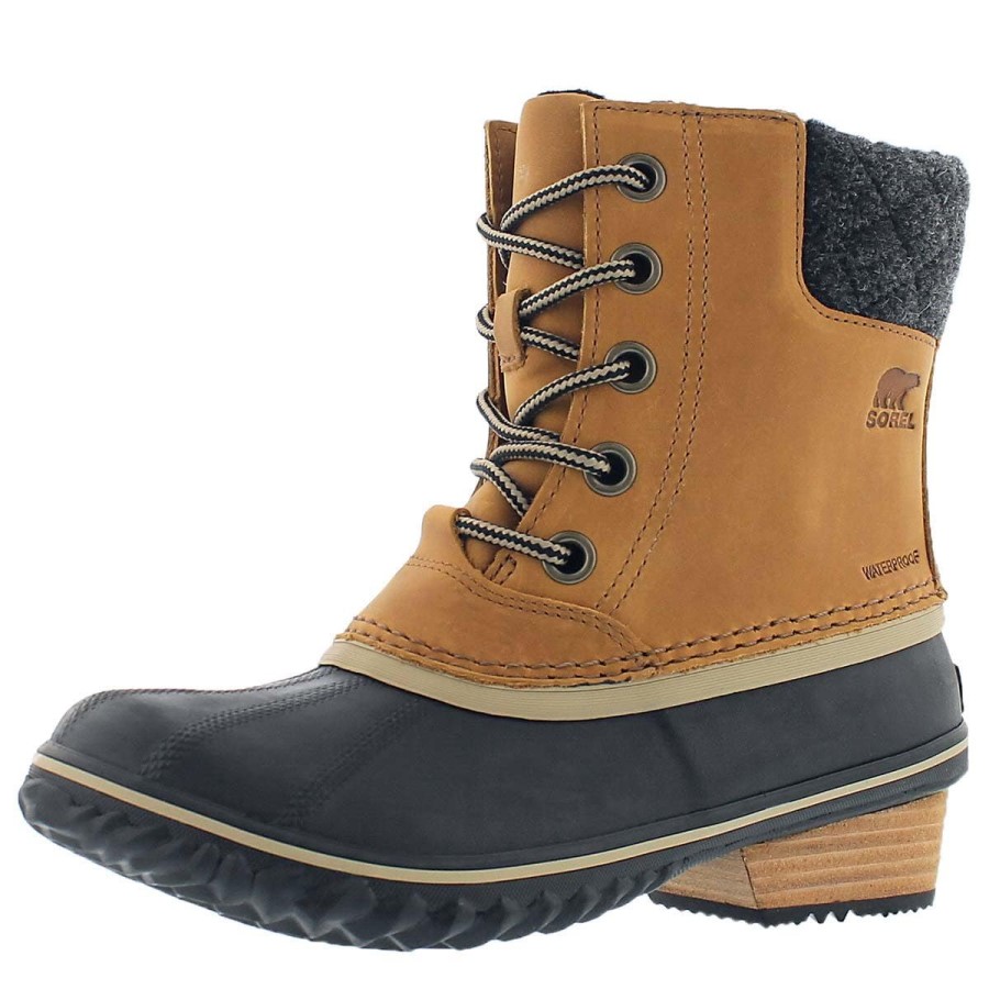 Women's Slimpack Lace Ii Snow Boot Sorel Australia Elk Black