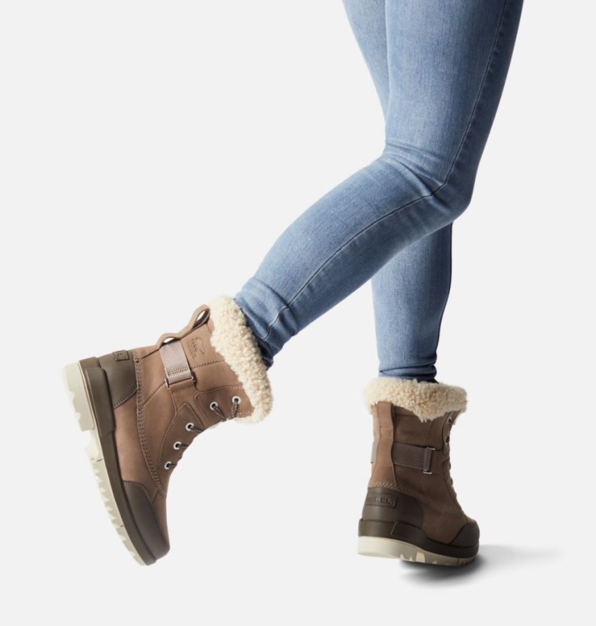 Women's Tivoli Iv Parc Boot Omega Taupe-Major Sorel Australia