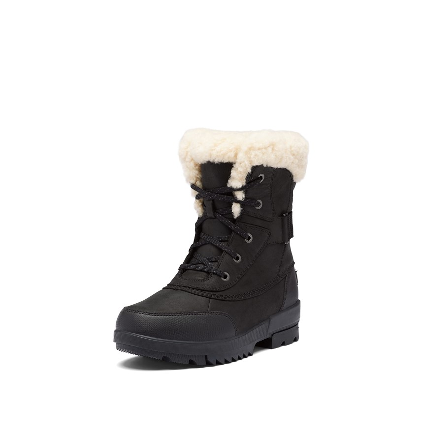Women's Tivoli Iv Parc Boot Waterproof Leather Winter Boots Sorel Australia Black Sea Salt
