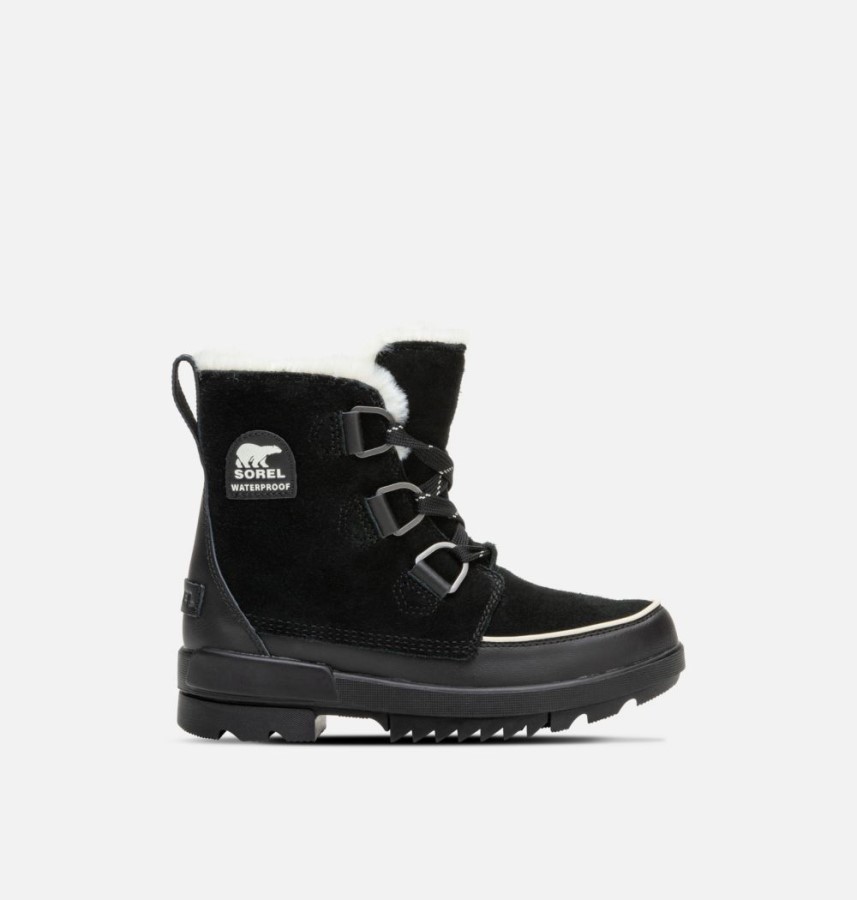 Women's Torino Ii Parc Shearling Waterproof Winter Bootie Black Sorel Australia