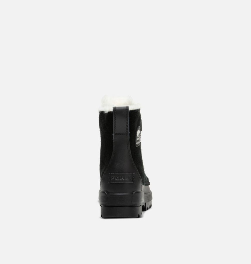Women's Torino Ii Parc Shearling Waterproof Winter Bootie Black Sorel Australia