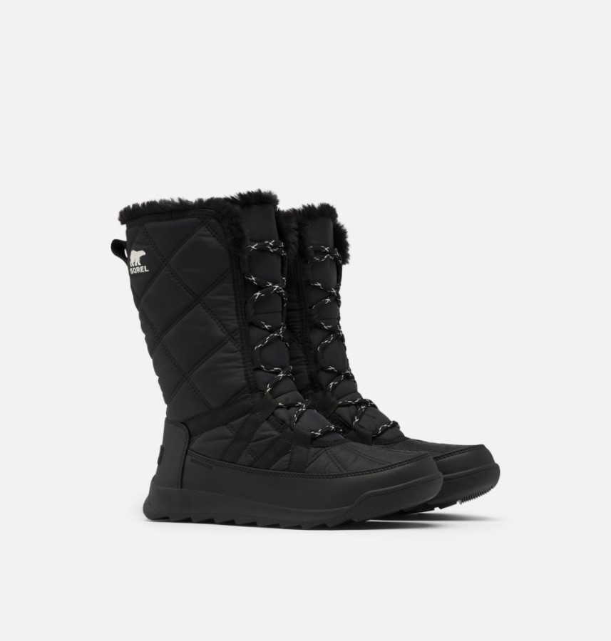 Women's Whitney Ii Tall Lace Boot Black Sorel Australia