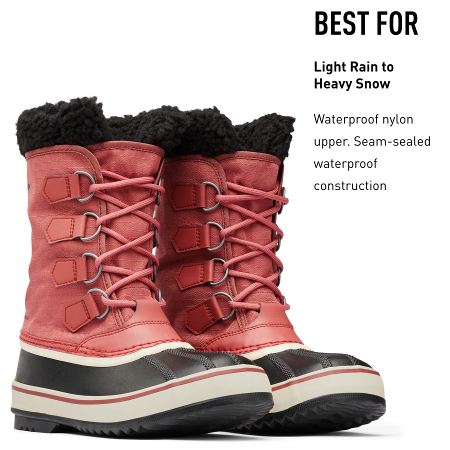 Women's Winter Carnival Snow Boots Sorel Australia Rose Dust Black