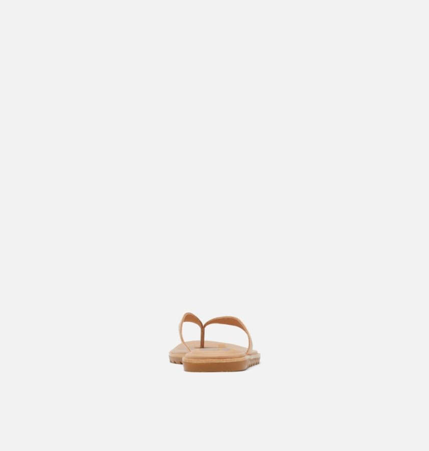 Womens Ella Ii Flip Sandal Honest Beige-Gum Sorel Australia