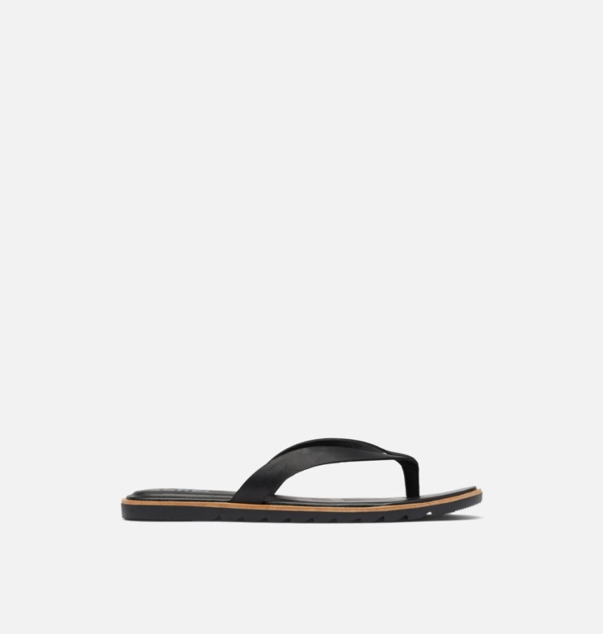 Womens Ella Ii Flip Sandal Sorel Australia Black-Sea Salt