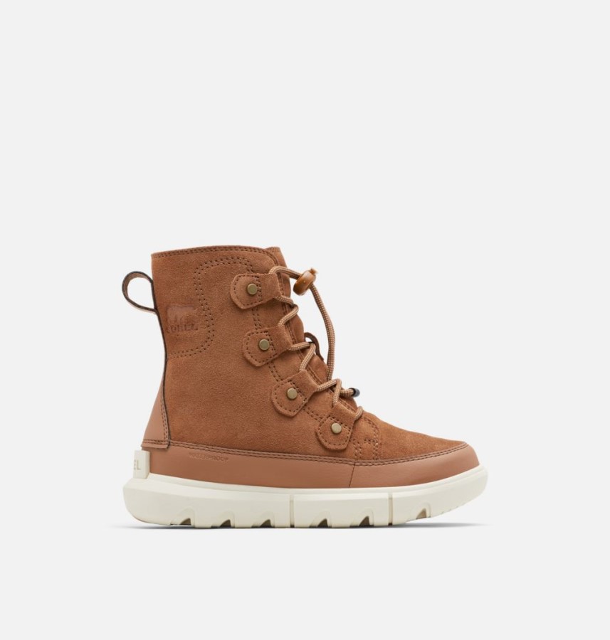 Youth Explorer Lace Winter Boot Velvet Tan-Chalk Sorel Australia