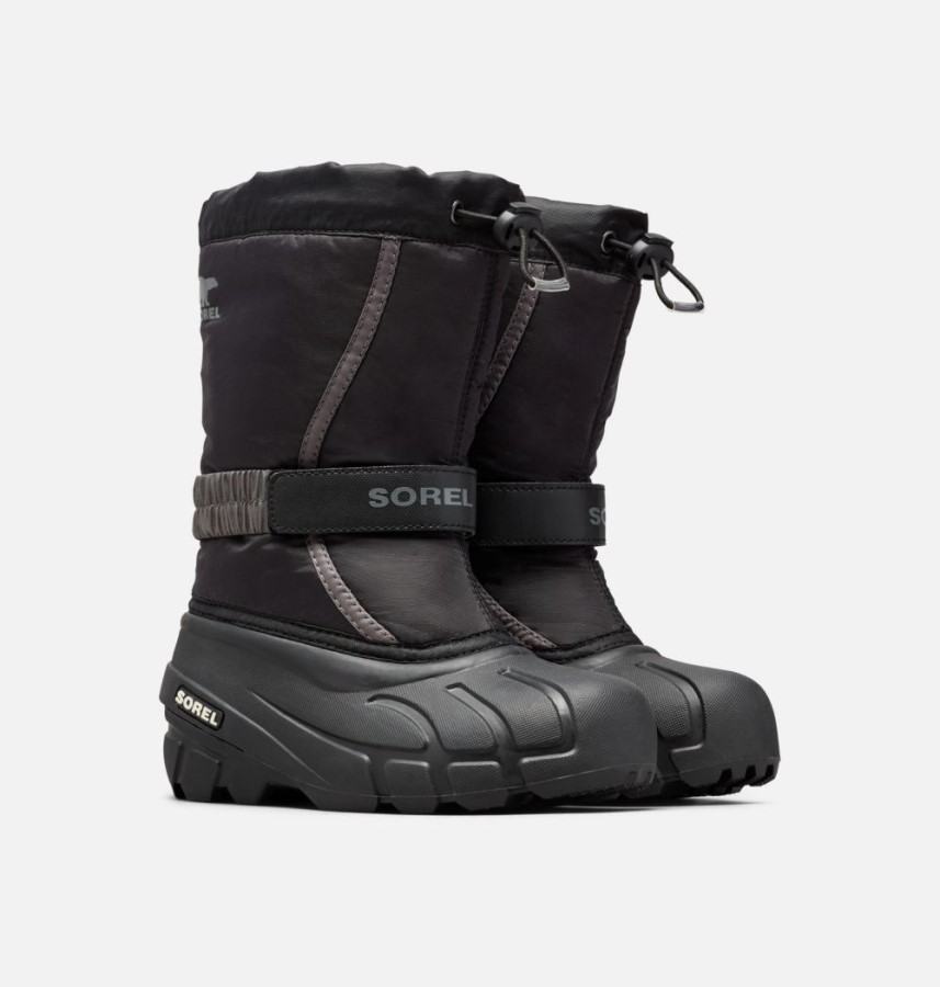 Youth Flurry Boot Sorel Australia Black-City Grey