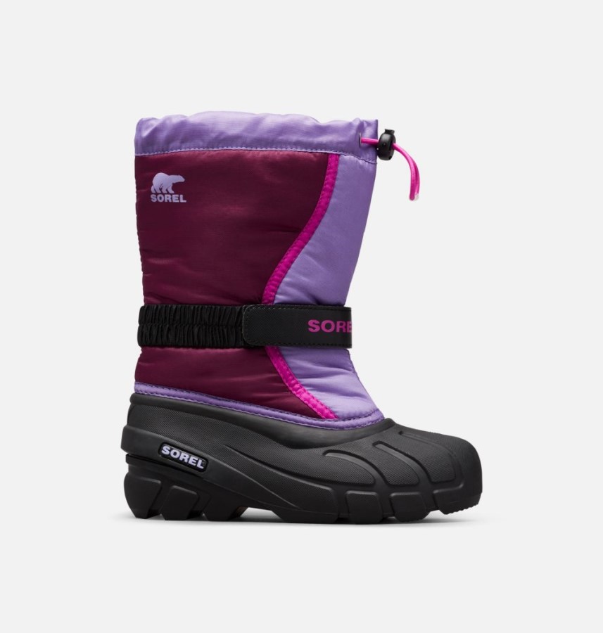 Youth Flurry Boot Sorel Australia Purple Dahlia-Paisley Purple