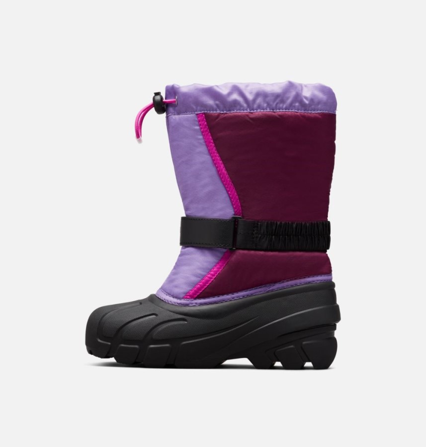 Youth Flurry Boot Sorel Australia Purple Dahlia-Paisley Purple