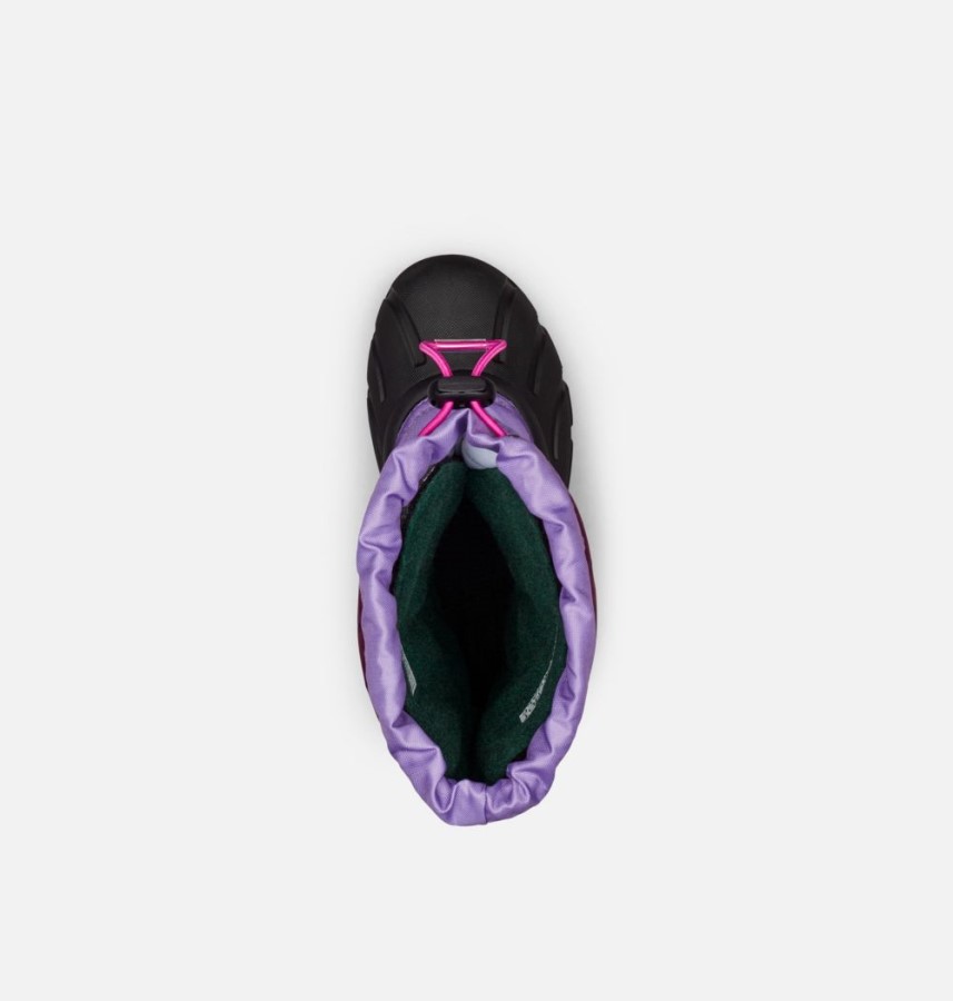 Youth Flurry Boot Sorel Australia Purple Dahlia-Paisley Purple
