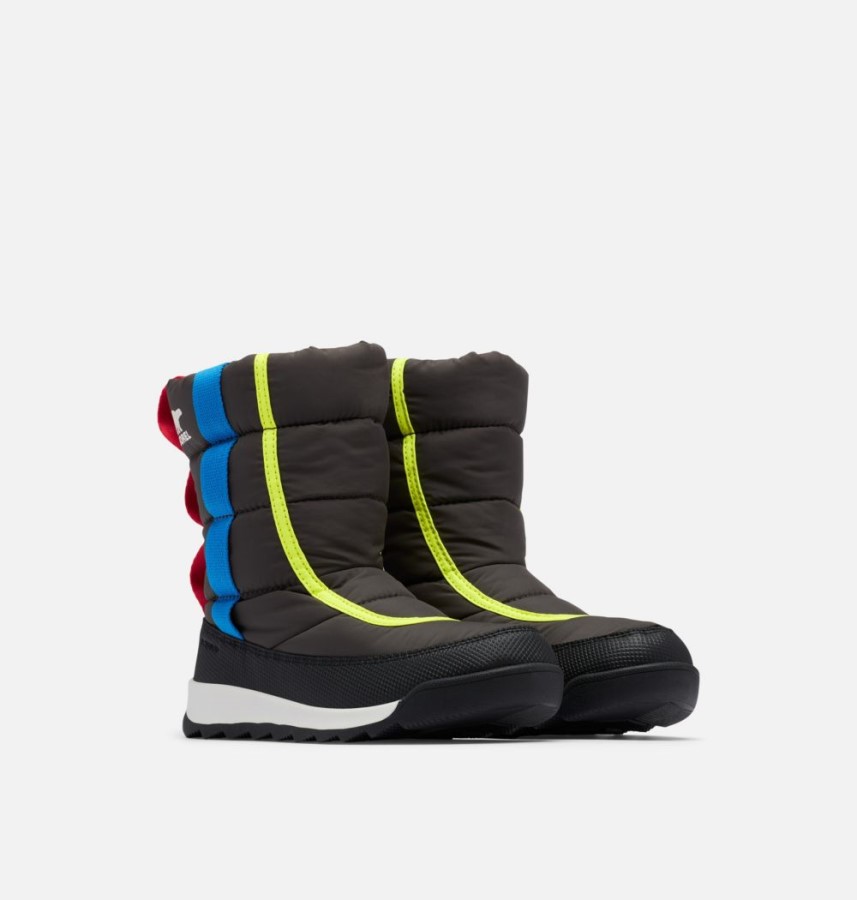 Youth Whitney Ii Puffy Mid Boot Jet-Black Sorel Australia