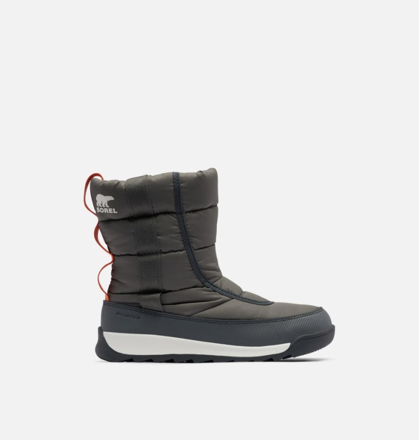 Youth Whitney Ii Puffy Mid Winter Boot Quarry-Sea Salt Sorel Australia