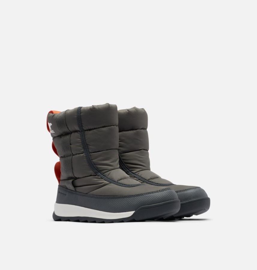 Youth Whitney Ii Puffy Mid Winter Boot Quarry-Sea Salt Sorel Australia