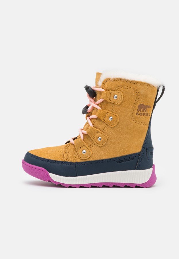 Childrens Whitney Ii Joan Lace Winter Boots Geo Yellow/Collegiate Navy Sorel Australia