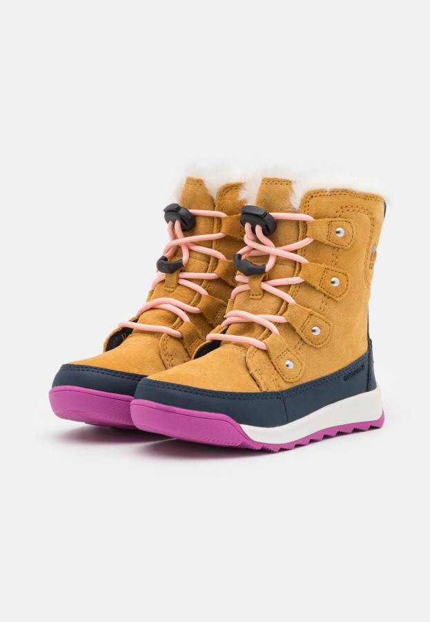 Childrens Whitney Ii Joan Lace Winter Boots Geo Yellow/Collegiate Navy Sorel Australia