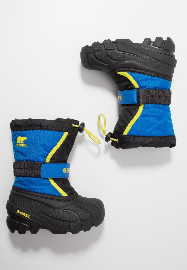 Sorel Australia Youth Flurry Winter Boots Black/Super Blue