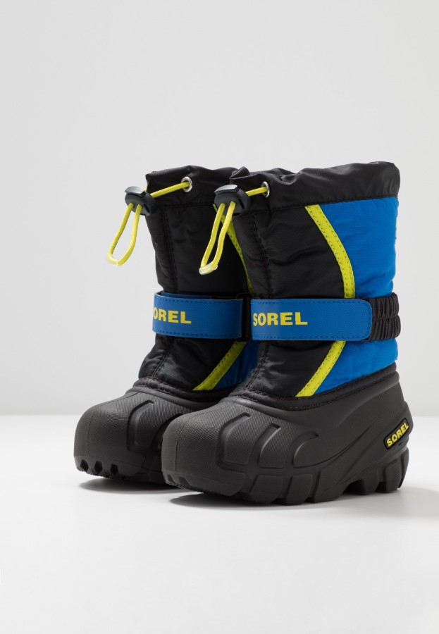 Sorel Australia Youth Flurry Winter Boots Black/Super Blue