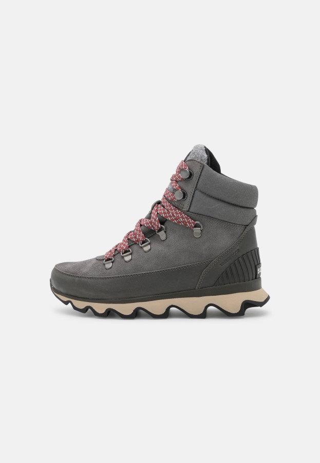 Quarry/Black Sorel Australia Kinetic Conquest Lace-Up Ankle Boots