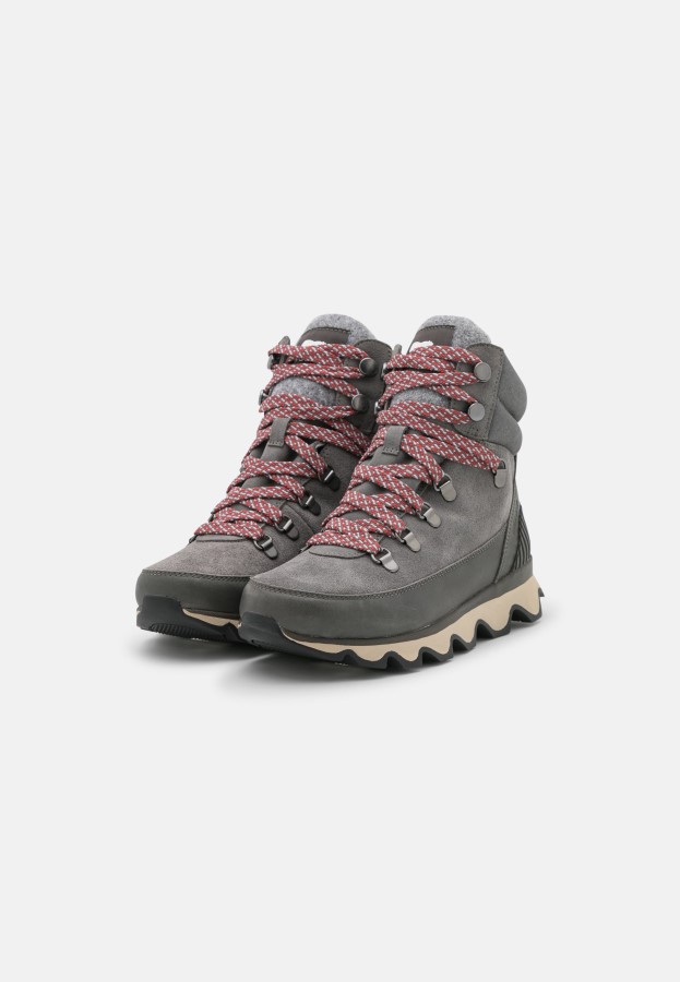 Quarry/Black Sorel Australia Kinetic Conquest Lace-Up Ankle Boots