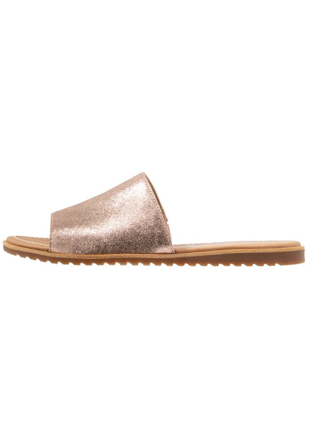 Ella Block Slide Mules Sorel Australia Natural/Tan