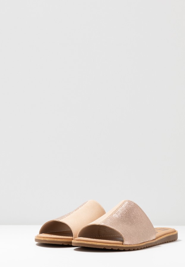 Ella Block Slide Mules Sorel Australia Natural/Tan